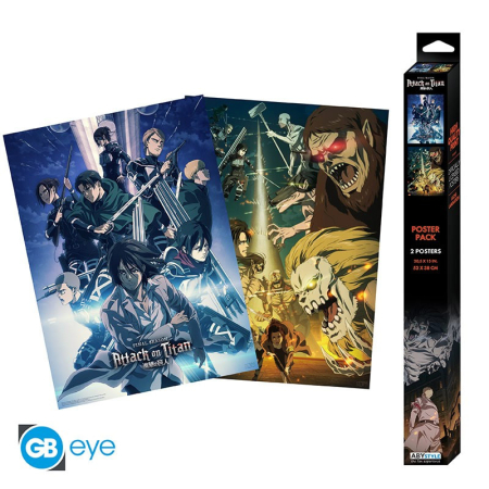 Attack on Titan Final Season Posters 2-Pack (52*38cm)