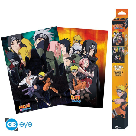 Naruto Shippuden Ninja Posters 2-Pack (52*38cm)