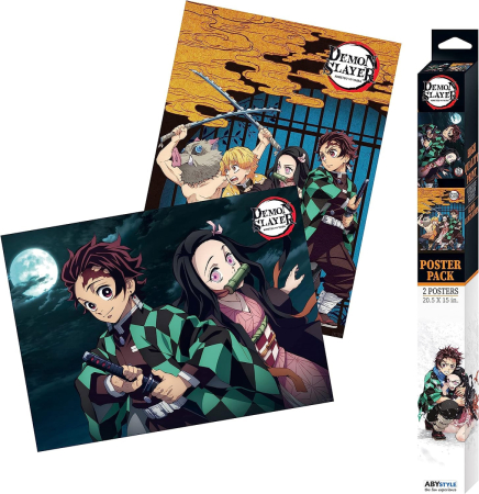Demon Slayer Kimetsu no Yaiba  Character Group & Duo Posters 2-Pack (52*38cm)