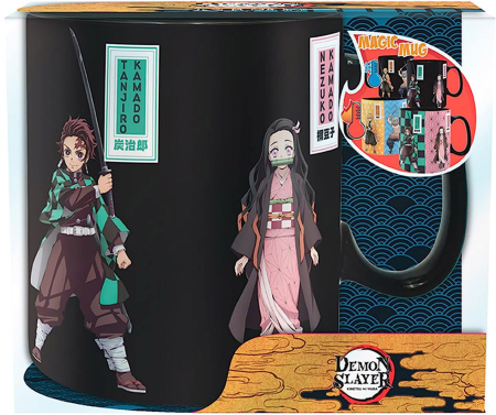 Demon Slayer Kimetsu no Yaiba Main Characters Heat Change Ceramic Mug