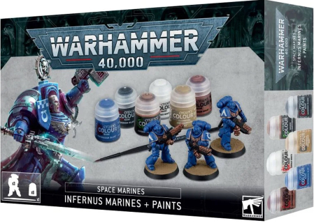 Warhammer 40K Space Marines - Infernus Marines + Paints