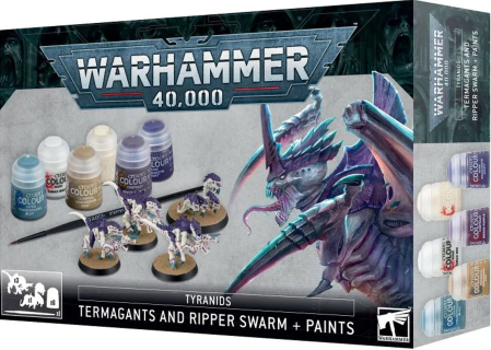 Warhammer 40K Tyranids - Termagants and Ripper Swarm + Paints