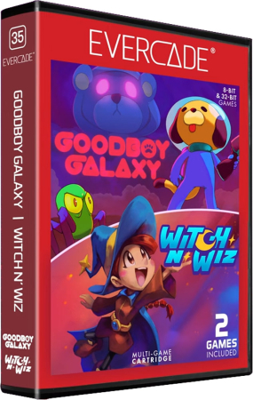 Evercade Multi Game Cartridge 35 - Goodboy Galaxy & Witch N Wiz