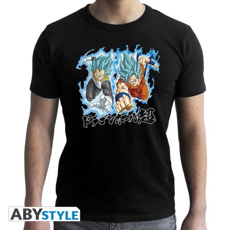 Dragon Ball Super Goku & Vegeta T-Shirt Black (XX-Large)