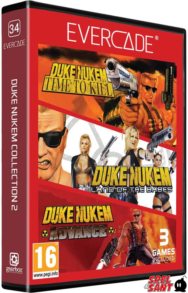 Evercade Multi Game Cartridge 34 Duke Nukem Collection 2 Spel