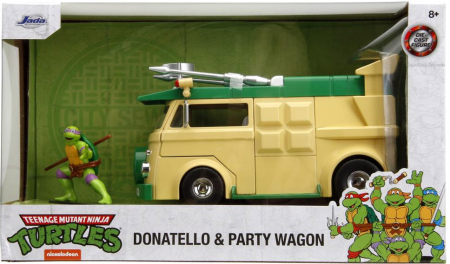 Jada Teenage Mutant Ninja Turtles Die Cast Donatello & Party Wagon