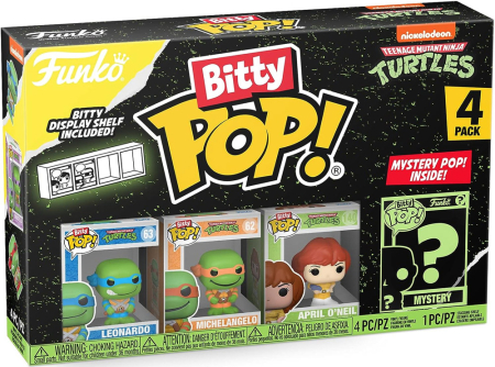 Bitty Pop! TMNT Series 1 - Leonardo, Michelangelo, April O'Neil + Mystery Mini Figur