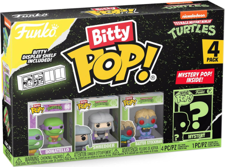 Bitty Pop! TMNT Series 2 - Donatello, Shredder, Baxter Stockman+ Mystery Mini Figur