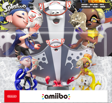 Nintendo amiibo Splatoon Collection Splatoon 3 Shiver, Big Man & Frye Pack