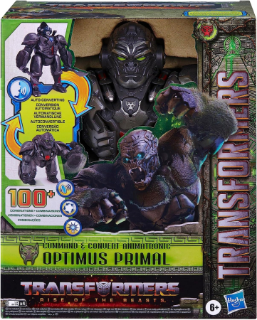 Transformers Rise of the Beasts Command & Convert Animatronic Optimus Primal