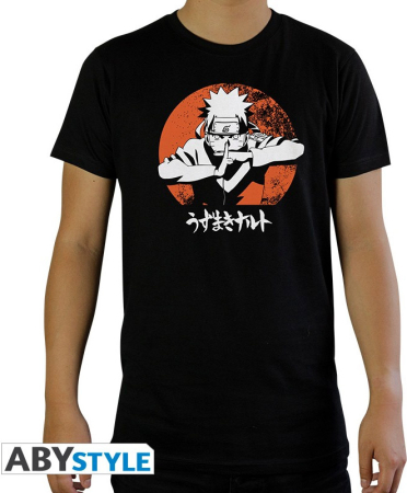 Naruto Shippuden Uzumaki Naruto T-Shirt Svart (Small)