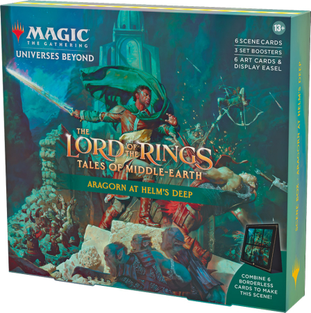 Magic Lord of the Rings Tales of Middle-Earth Scene Box Aragorn at Helms Deep
