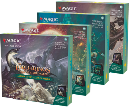 Magic Lord of the Rings Tales of Middle-Earth Scene Box (4 Pack)