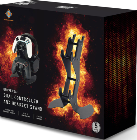 Deltaco Universal Dual Controller and Headset Stand