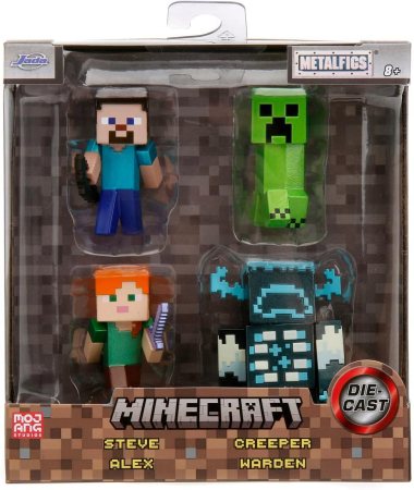Jada Minecraft Die Cast Mini Metalfigs 4-Pack
