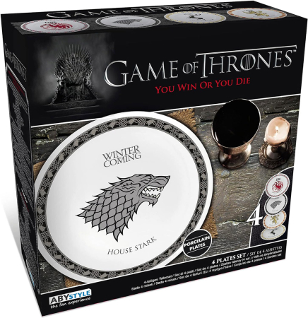 Game of Thrones Set of 4 Plates