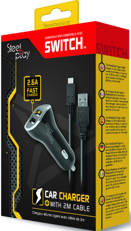 SteelPlay Nintendo Switch Car Charger With 2m Cable