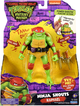 Teenage Mutant Ninja Turtles Mutant Mayhem Ninja Shouts Figure - Raphael