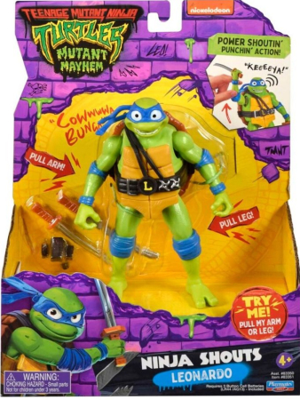 Teenage Mutant Ninja Turtles Mutant Mayhem Ninja Shouts Figure - Leonardo