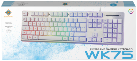 Deltaco Gaming WK75 Membrane Gaming Keyboard Vit
