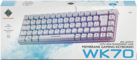 Deltaco Gaming WK70 60% Layout Membrane Gaming Keyboard Vit
