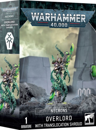 Warhammer 40K Necrons - Overlord With Translocation Shroud
