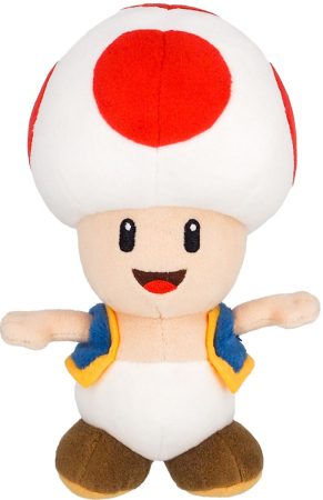 Super Mario Plush Red Toad 20cm