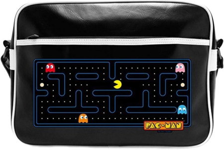 Pac-Man Labyrinth Messenger Bag Svart