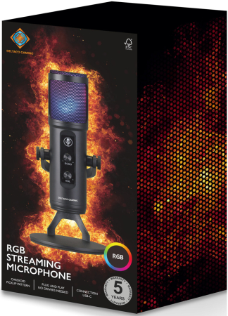 Deltaco Gaming RGB Streaming Microphone