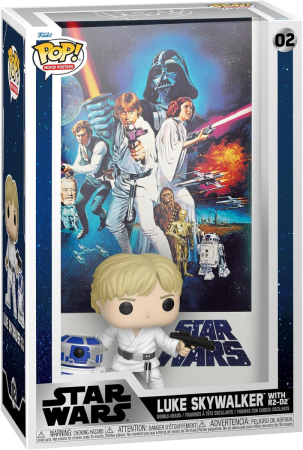 Pop! Star Wars Luke Skywalker with R2-D2 Bobble-Heads Movie Poster Figure