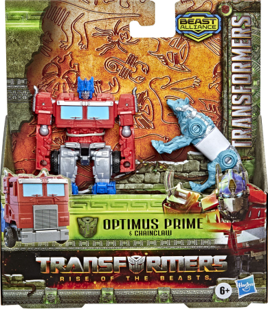Transformers Beast Alliance Weaponizers 2-Pack - Optimus Prime & Chainclaw Figures