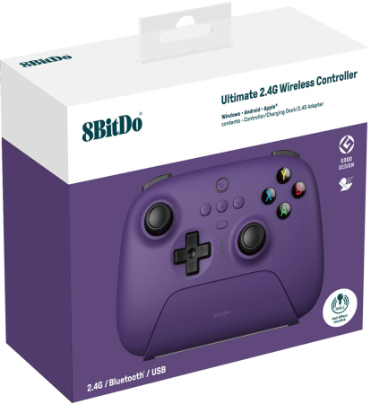 8Bitdo Ultimate 2.4G Hall Edition Controller Lila