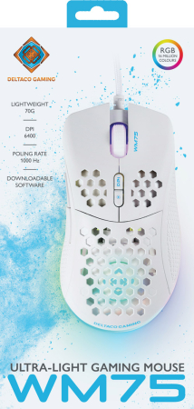 Deltaco Gaming WM75 Ultra-Light Gaming Mouse Vit
