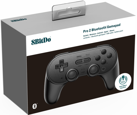 8Bitdo Pro 2 Bluetooth Gamepad Black Edition Hall Edition