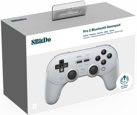 8Bitdo Pro 2 Bluetooth Gamepad Gray Edition Hall Edition