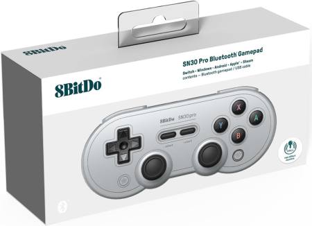 8Bitdo SN30 Pro Bluetooth Gamepad Grey Edition Hall Edition