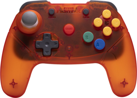 RetroFighters Brawler64 2.4GHz Wireless Controller Orange