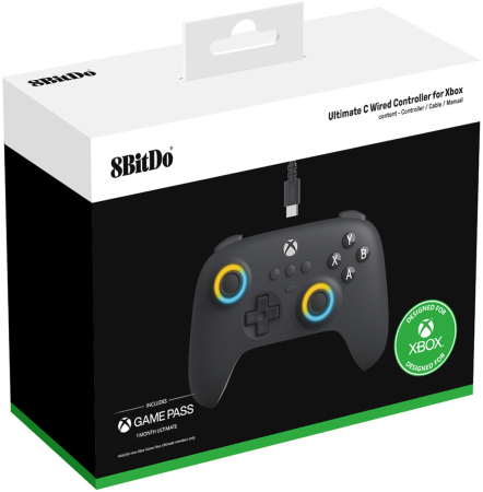 8Bitdo Ultimate C Wired Hall Edition Gamepad for Xbox Dark Grey