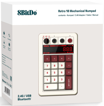 8Bitdo Retro Mechanical Numpad - Fami Edition