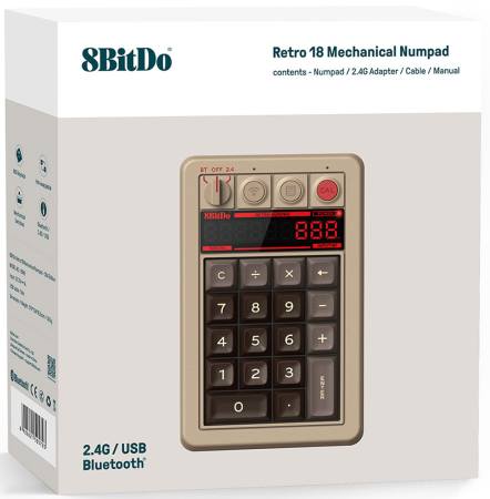8Bitdo Retro Mechanical Numpad - C64 Edition
