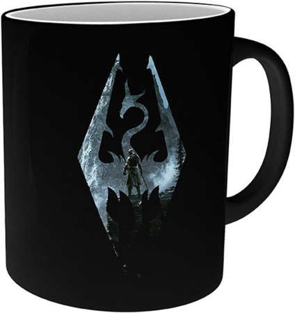 Skyrim Dragon Symbol Heat Change Mug