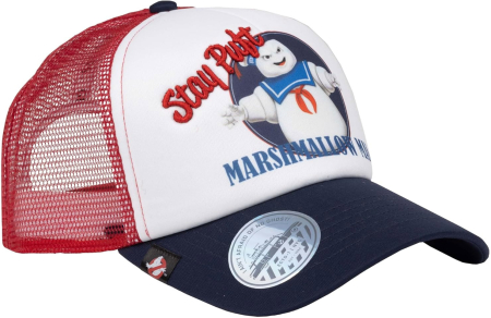 Ghostbusters Trucker Cap Marshmallow Man Snapback Keps