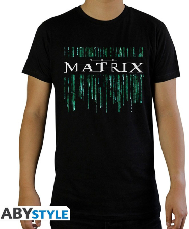 Matrix The Matrix Code Logo Slim Fit T-Shirt Svart (Medium)
