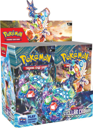 Pokemon TCG Scarlet & Violet Stellar Crown Booster Display