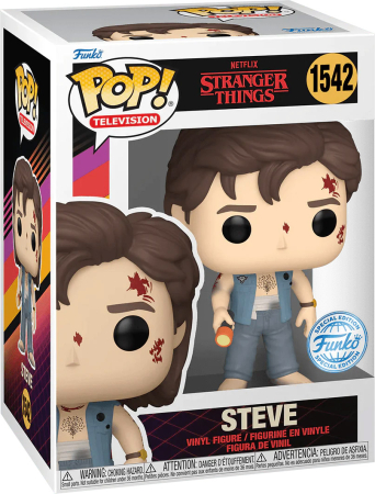 Pop! Stranger Things Steve Battle Damaged Vinyl Figure Special Edition