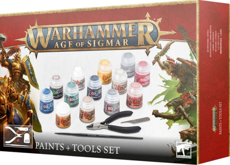 Warhammer Age of Sigmar Paint + Tool set