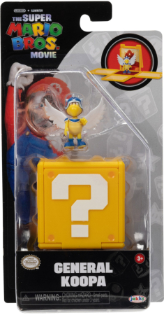 Jakks The Super Mario Bros Movie Mini Figure with Question Block General Koopa