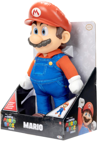 Jakks The Super Mario Bros Movie Posable Plush Figur Mario 36cm