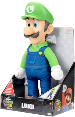 Jakks The Super Mario Bros Movie Posable Plush Figur Luigi 40cm