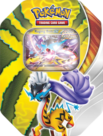 Pokemon TCG Paradox Destinies Tin - Raging Bolt ex